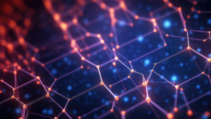 Abstract background with mesh network concept.